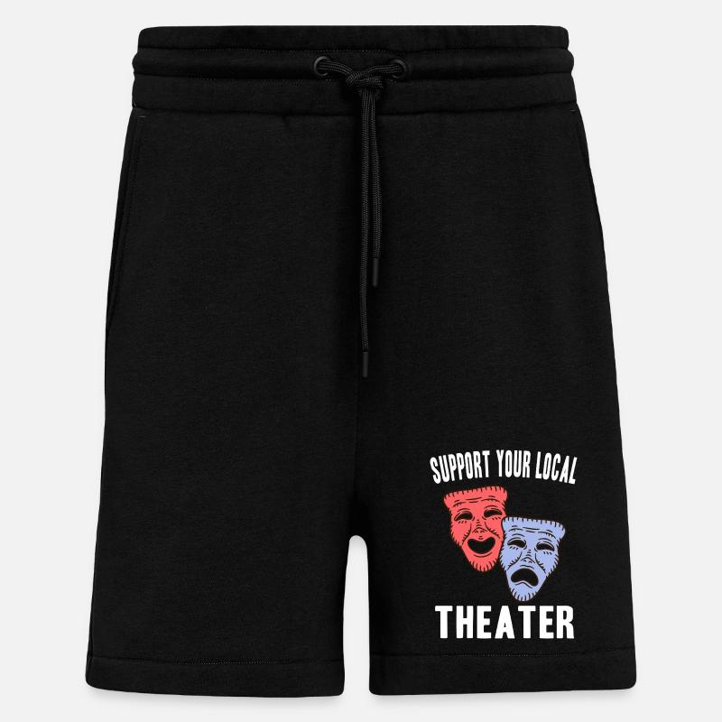 Theatre Actor Gift Ideas - Shorts - made by SPREAD - SOLID BLACK