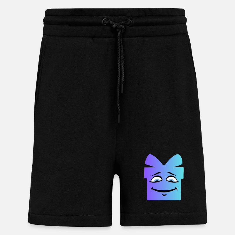 Gradient Smiling Geschenkbox - Shorts - made by SPREAD - SOLID BLACK