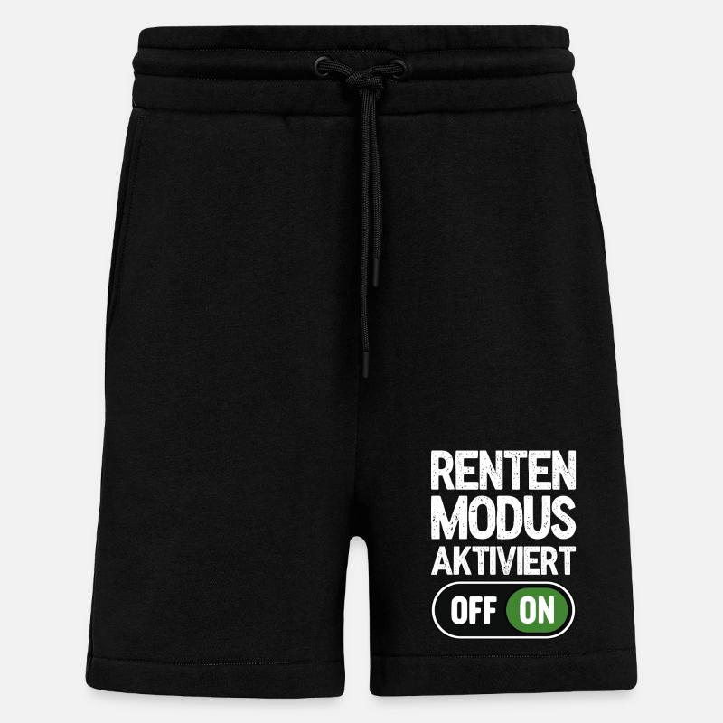 Rentenmodus aktiviert - Shorts - made by SPREAD - SOLID BLACK