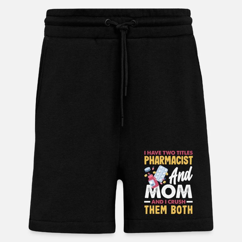 Pharmacist Pharmaceutical Technical - Shorts - made by SPREAD - SOLID BLACK