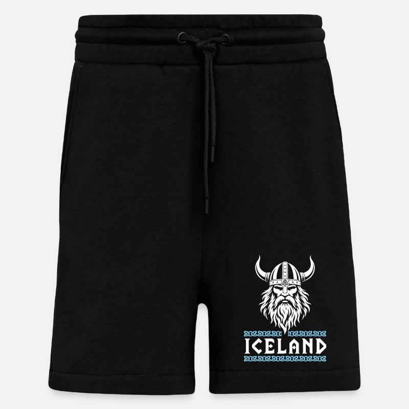 Insel-Wikinger-Nordhelm Odin-Design - Shorts - made by SPREAD - SOLID BLACK