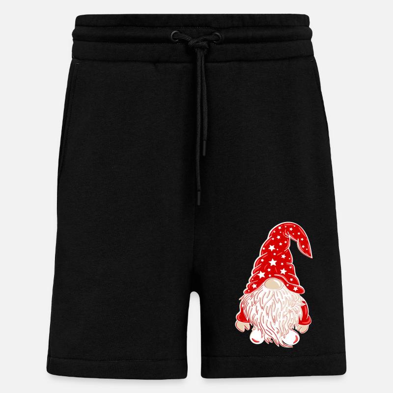Nain de Noël Noël - Short bio décontracté fabriqué en UE - SOLID BLACK