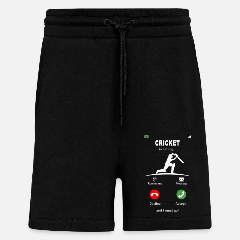 Cricket is calling - Shorts - made by SPREAD - SOLID BLACK