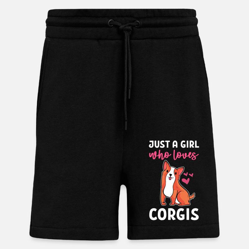 Corgi - Short bio décontracté fabriqué en UE - SOLID BLACK