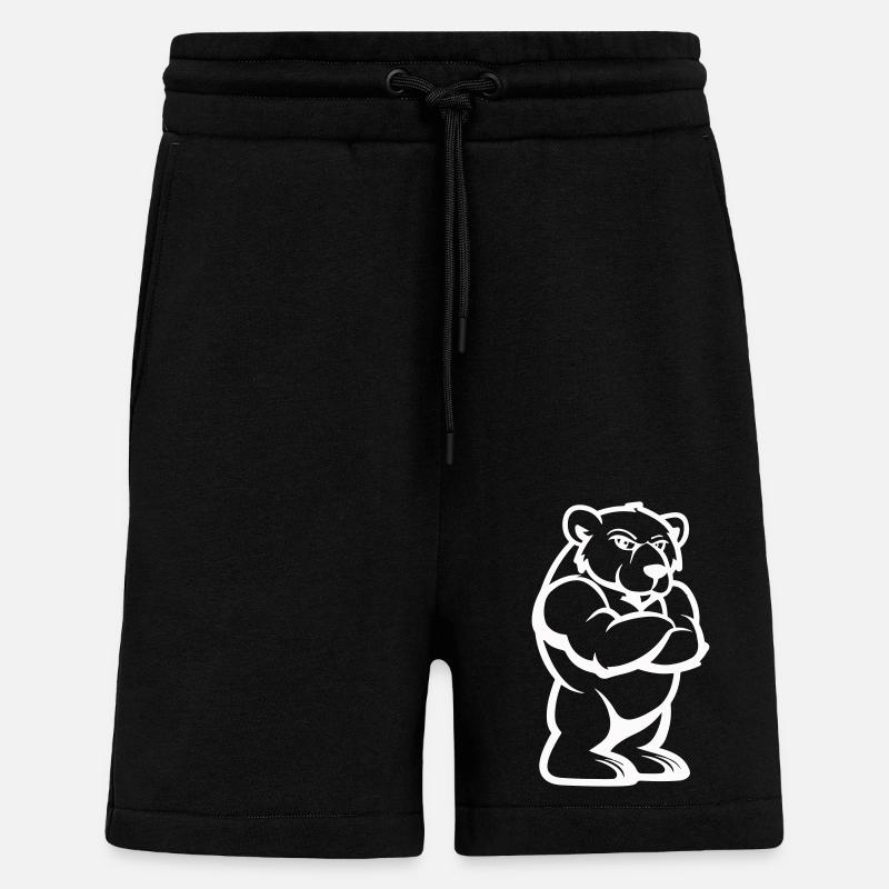 Bär Comic - Shorts - made by SPREAD - SOLID BLACK