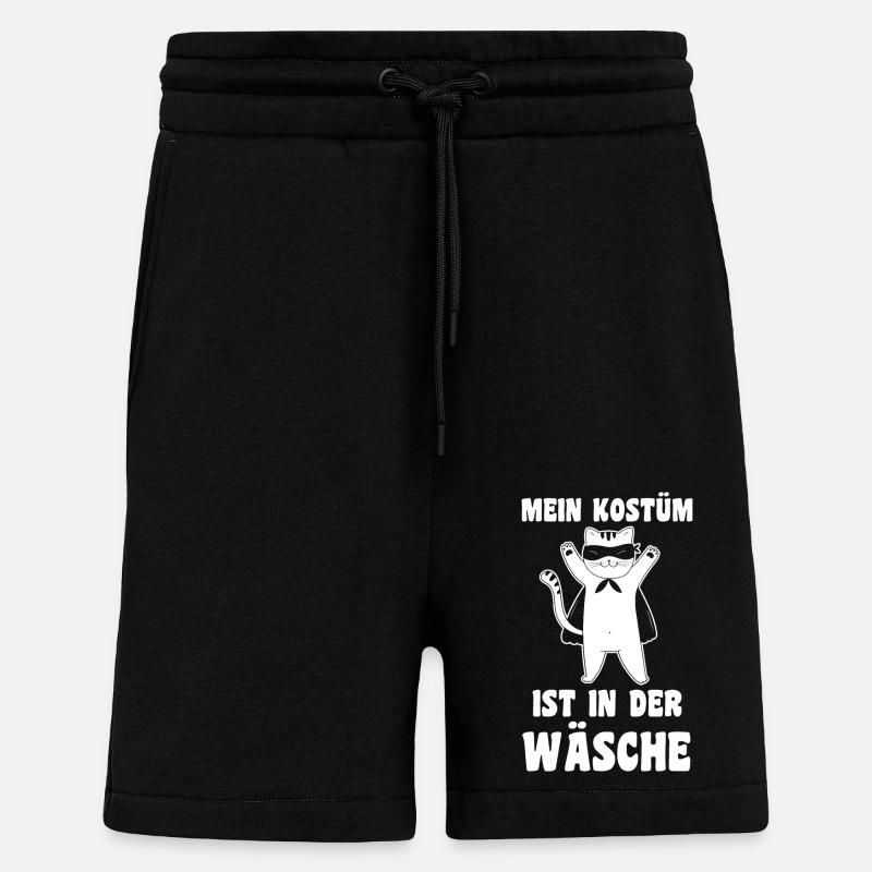 Costume de carnaval Carnaval - Short bio décontracté fabriqué en UE - SOLID BLACK