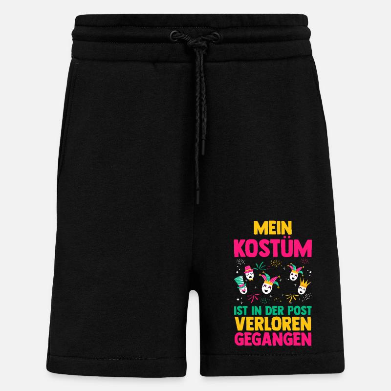 Costume de carnaval Carnaval - Short bio décontracté fabriqué en UE - SOLID BLACK