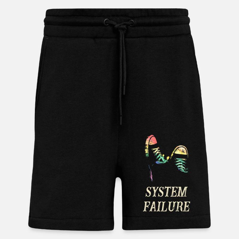 Défaillance du système - Short bio décontracté fabriqué en UE - SOLID BLACK