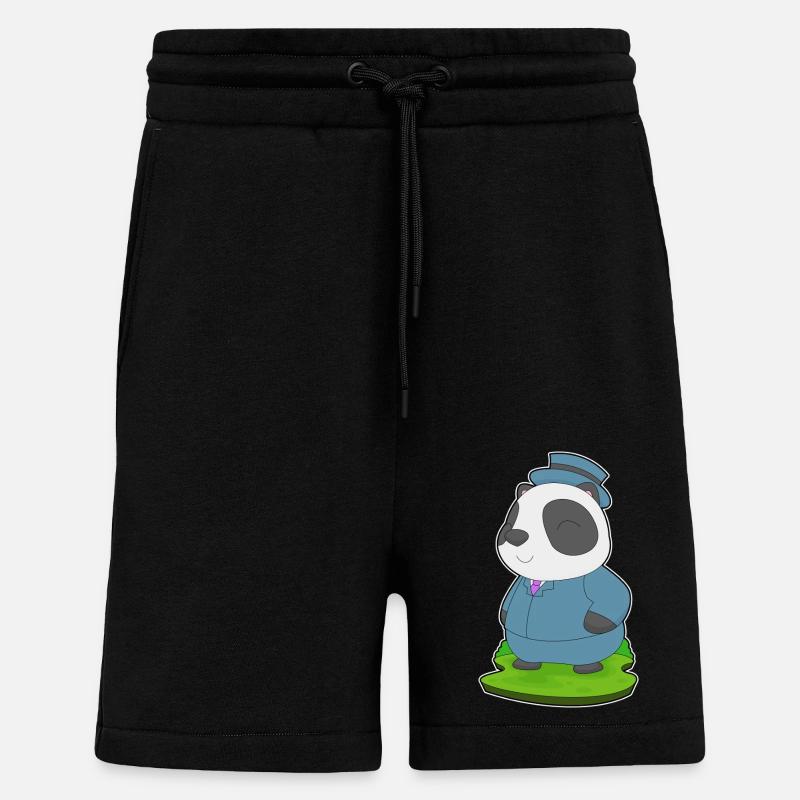 Costume de mariage Panda Groom - Short bio décontracté fabriqué en UE - SOLID BLACK