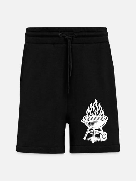Grill Fire Grilling - Shorts - made by SPREAD - SOLID BLACK