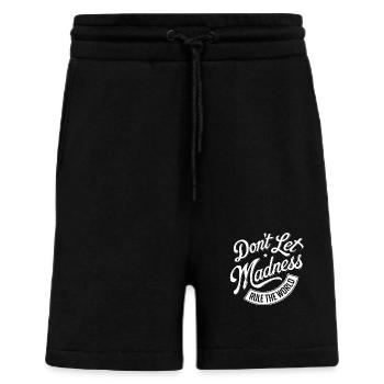 Arrêtez la folie - Short bio décontracté fabriqué en UE - SOLID BLACK - Devant