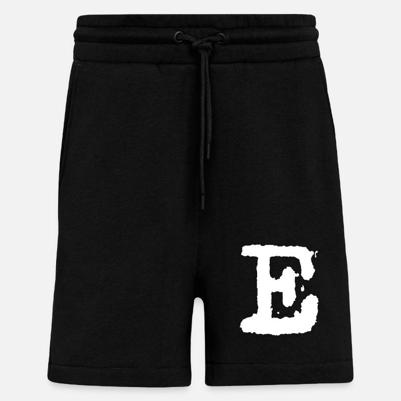 E - Short bio décontracté fabriqué en UE - SOLID BLACK
