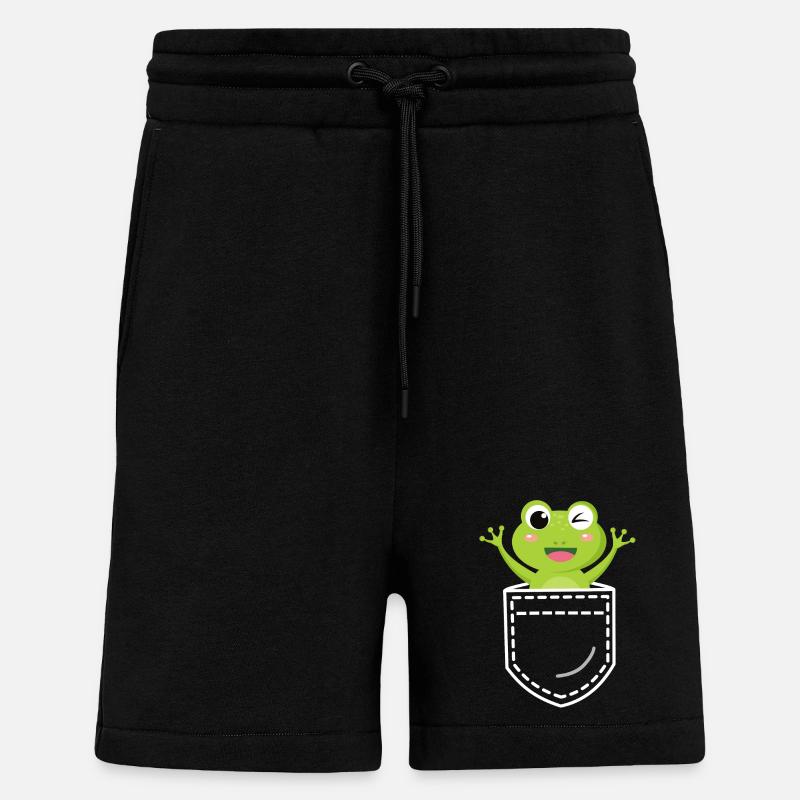 Frog Frogs - Shorts - made by SPREAD - SOLID BLACK