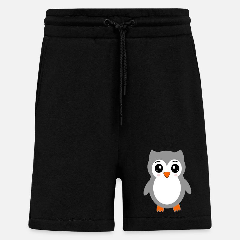 graue Eule - Shorts - made by SPREAD - SOLID BLACK