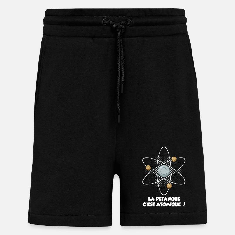 la pétanque c'est atomique ! - Short bio décontracté fabriqué en UE - SOLID BLACK