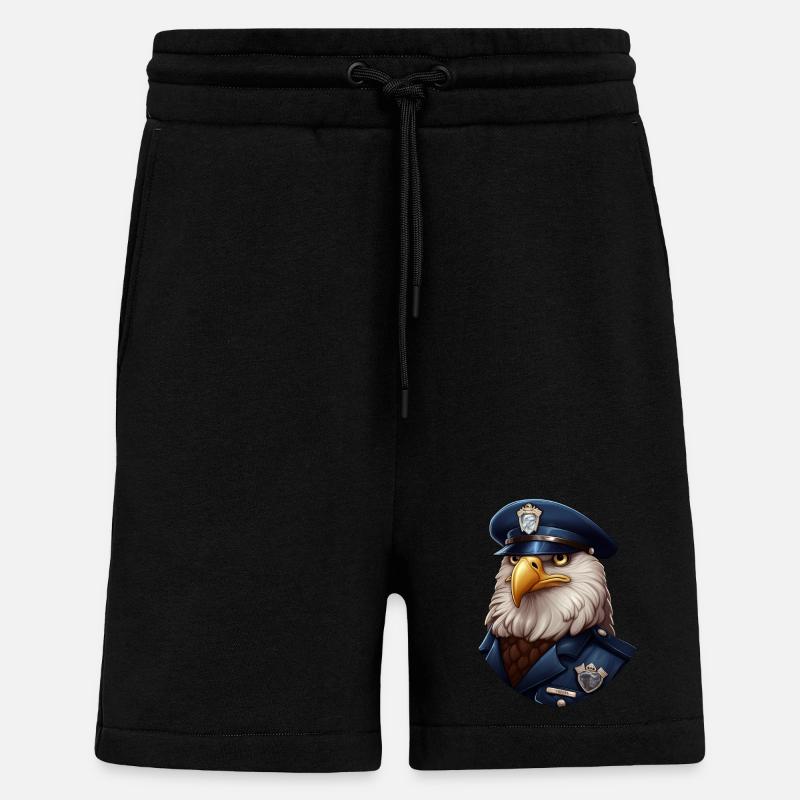 Polizei Eule - Shorts - made by SPREAD - SOLID BLACK