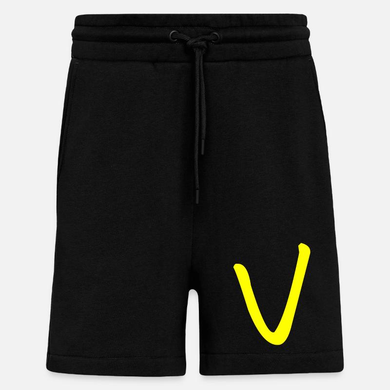 Buchstabe V - Shorts - made by SPREAD - SOLID BLACK