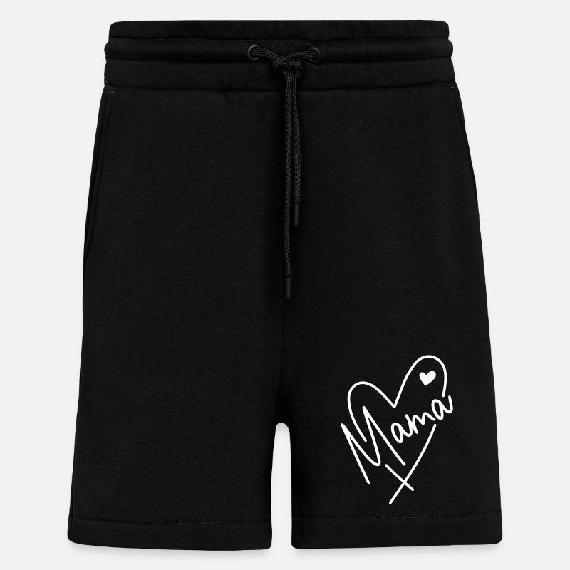 Mama Herz - Shorts - made by SPREAD - SOLID BLACK