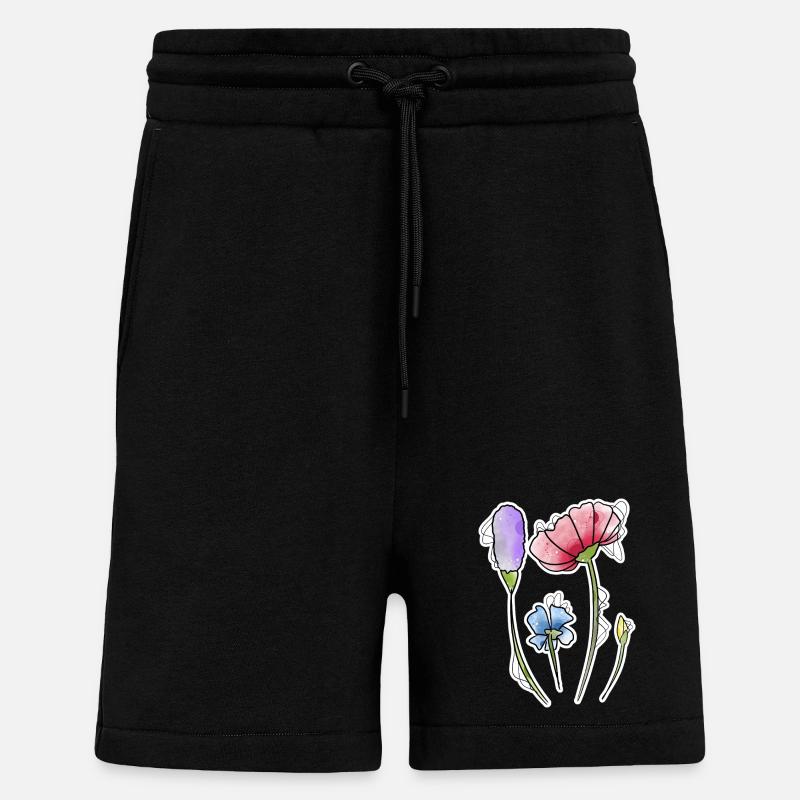 Blumen - Shorts - made by SPREAD - SOLID BLACK