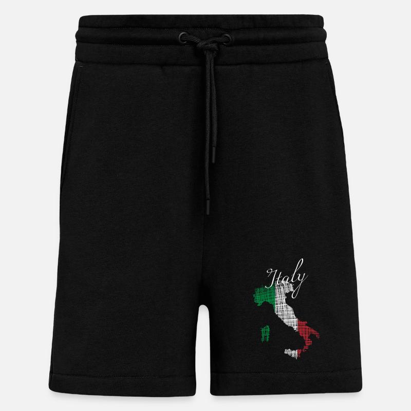 Italienische Silhouette mit Script - Shorts - made by SPREAD - SOLID BLACK