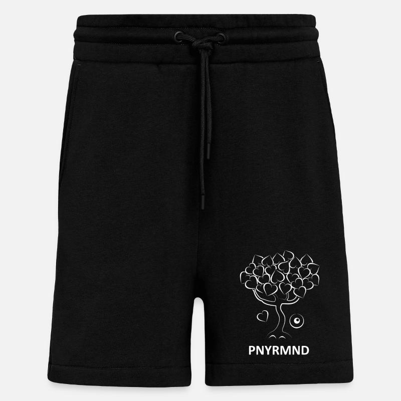 Open your mind tree - Shorts - made by SPREAD - SOLID BLACK