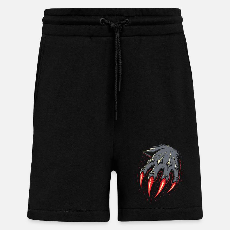Werwolf Kostüm Krallen Halloween  - Shorts - made by SPREAD - SOLID BLACK