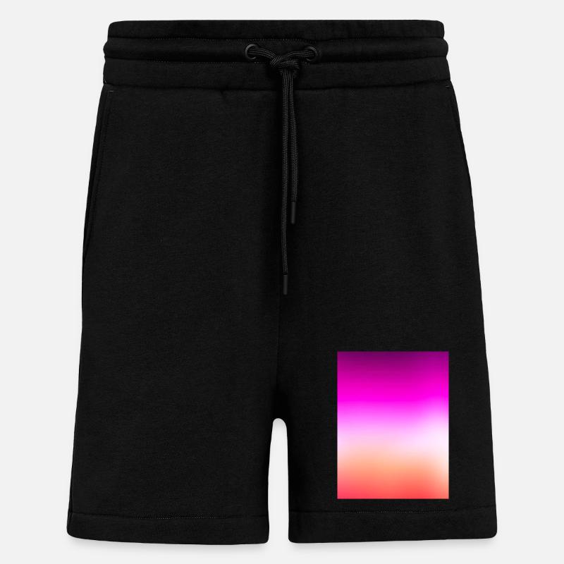Strahlender Pastell-Sonnenuntergangsgradient - Shorts - made by SPREAD - SOLID BLACK