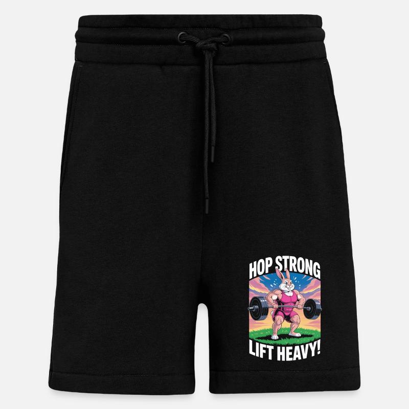 Spring stark. Hebe schwer - Shorts - made by SPREAD - SOLID BLACK