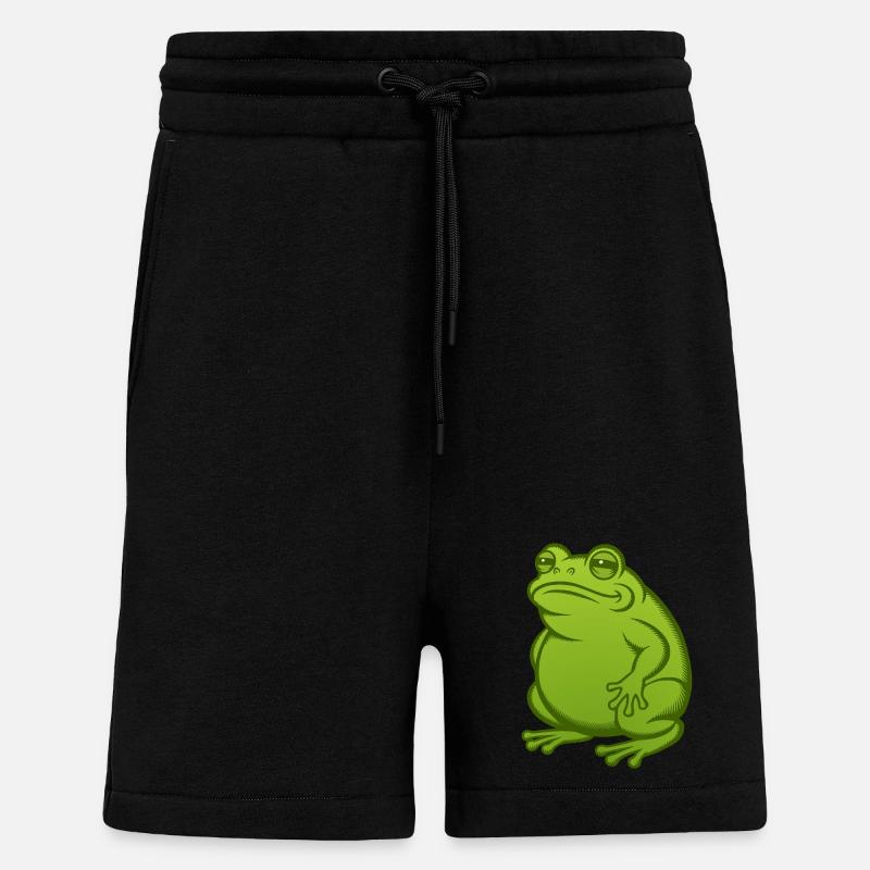 Fat Fat Frog - Fat Fat Toad - Shorts - made by SPREAD - SOLID BLACK