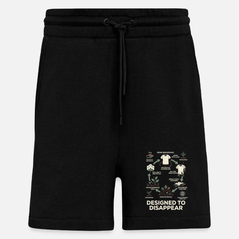 Aktiver Umweltschutz - Shorts - made by SPREAD - SOLID BLACK