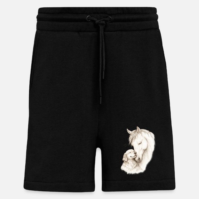Âmes douces - Short bio décontracté fabriqué en UE - SOLID BLACK
