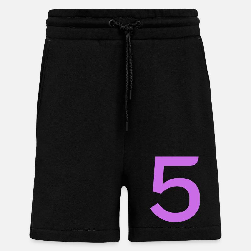5 - Short bio décontracté fabriqué en UE - SOLID BLACK
