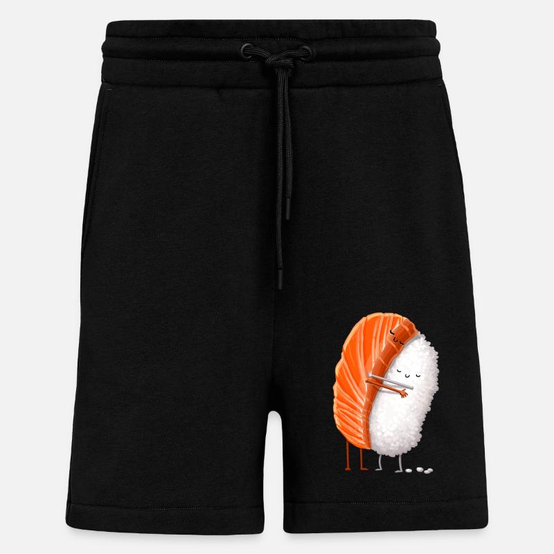 Sushi Hug - Short bio décontracté fabriqué en UE - SOLID BLACK