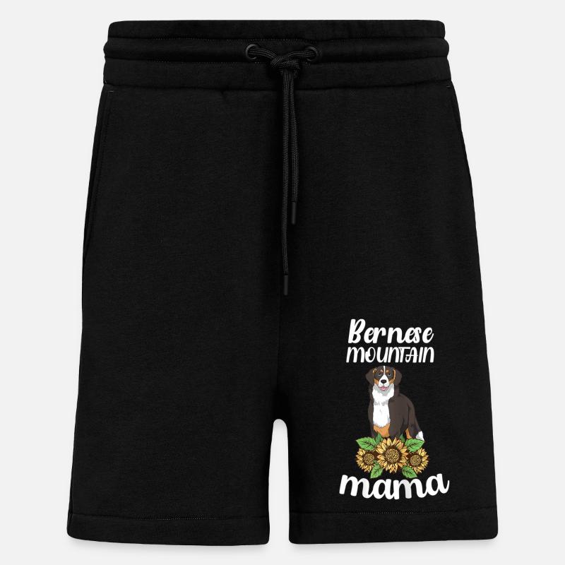 Maman bouvier bernoise - Short bio décontracté fabriqué en UE - SOLID BLACK