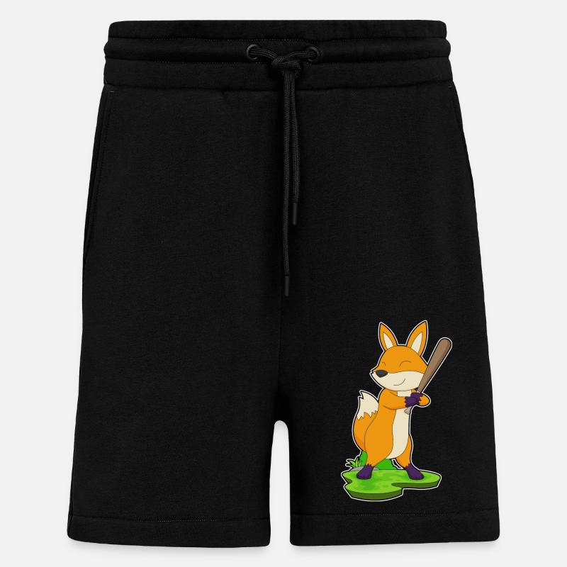 Batte de baseball Fox - Short bio décontracté fabriqué en UE - SOLID BLACK