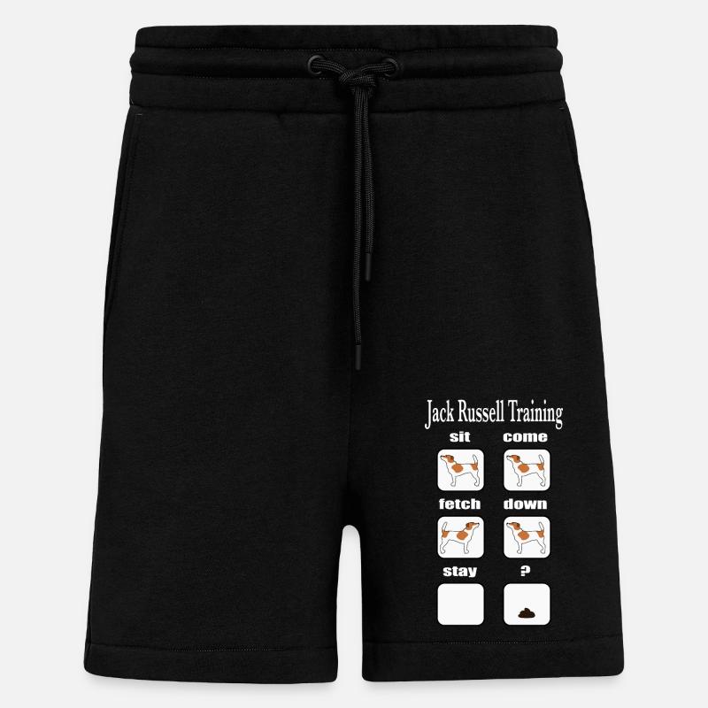 Jack Russell Terrier Training - Shorts - made by SPREAD - SOLID BLACK