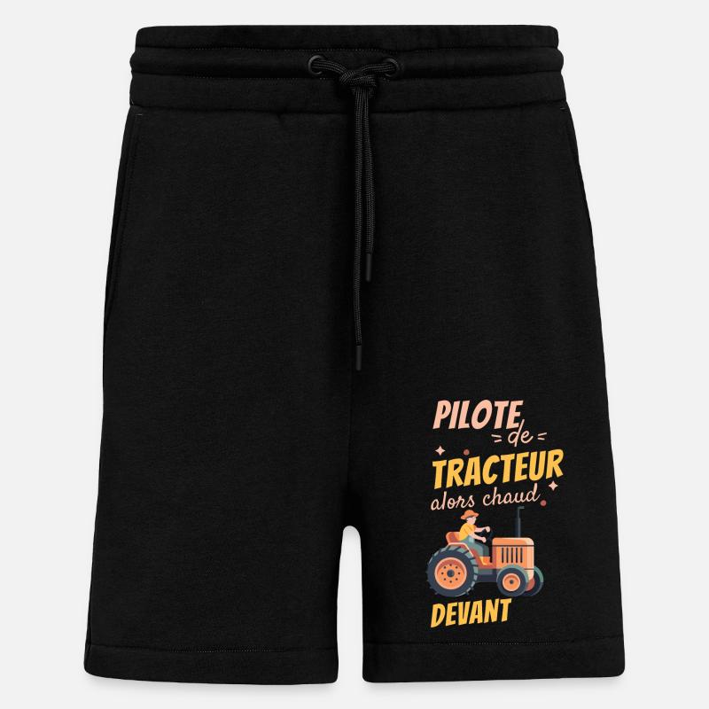 Tractor Driver - Shorts - made by SPREAD - SOLID BLACK