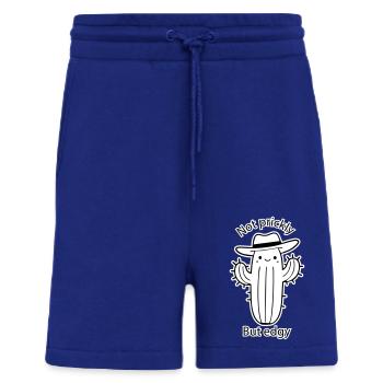 Cute Cactus with hat - Not prickly, but edgy - Shorts - made by SPREAD - Iconic Blue - Front