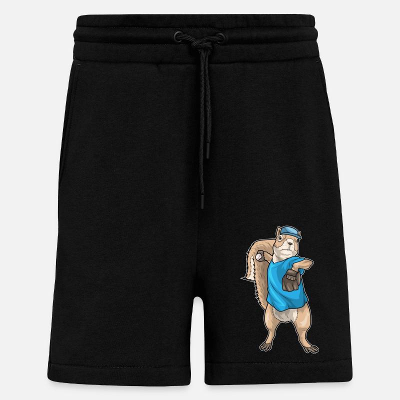 Gant de baseball Squirrel - Short bio décontracté fabriqué en UE - SOLID BLACK