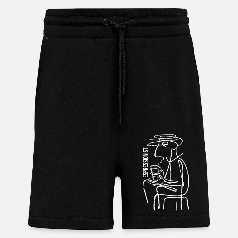 Espressionist - Espresso - Coffee Drink - Shorts - made by SPREAD - SOLID BLACK