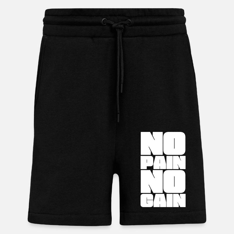 On n’a rien sans rien - Short bio décontracté fabriqué en UE - SOLID BLACK