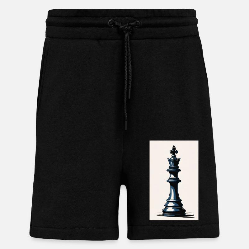 Chess | Chess piece | Chess player - Shorts - made by SPREAD - SOLID BLACK