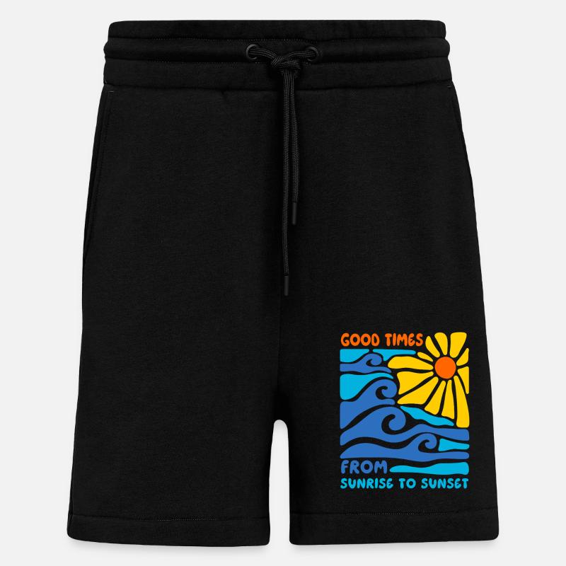 Summer and beautiful time - Shorts - made by SPREAD - SOLID BLACK