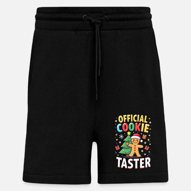 Official Cookie Button - Shorts - made by SPREAD - SOLID BLACK