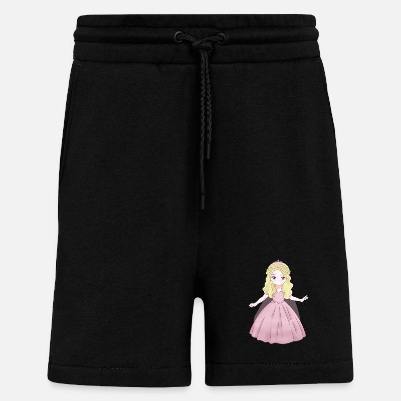 Princesse - Short bio décontracté fabriqué en UE - SOLID BLACK
