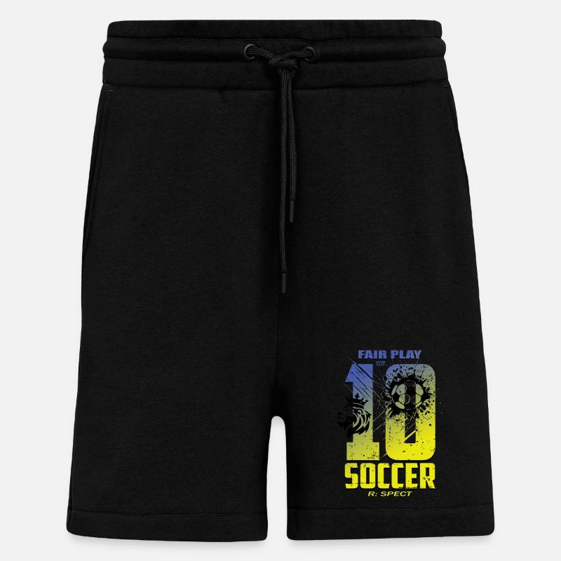 Fußball Trikot Nummer 10 - Shorts - made by SPREAD - SOLID BLACK