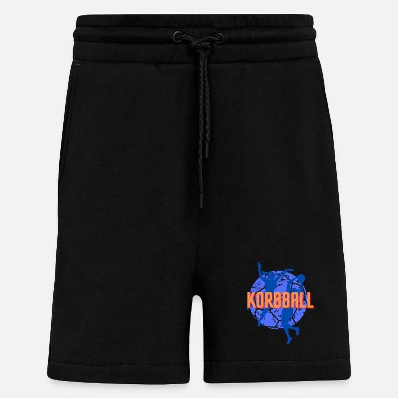 Korbball blaues Logo - Shorts - made by SPREAD - SOLID BLACK