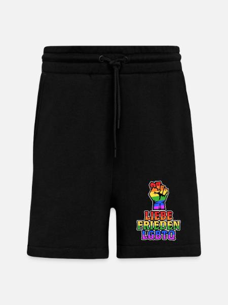 Equality Statement Love Lgbt Pride - Shorts - made by SPREAD - SOLID BLACK