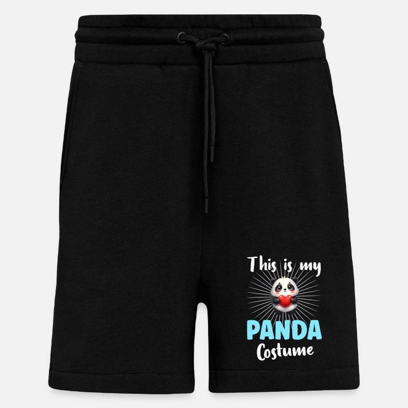 Panda Panda Bear - Shorts - made by SPREAD - SOLID BLACK