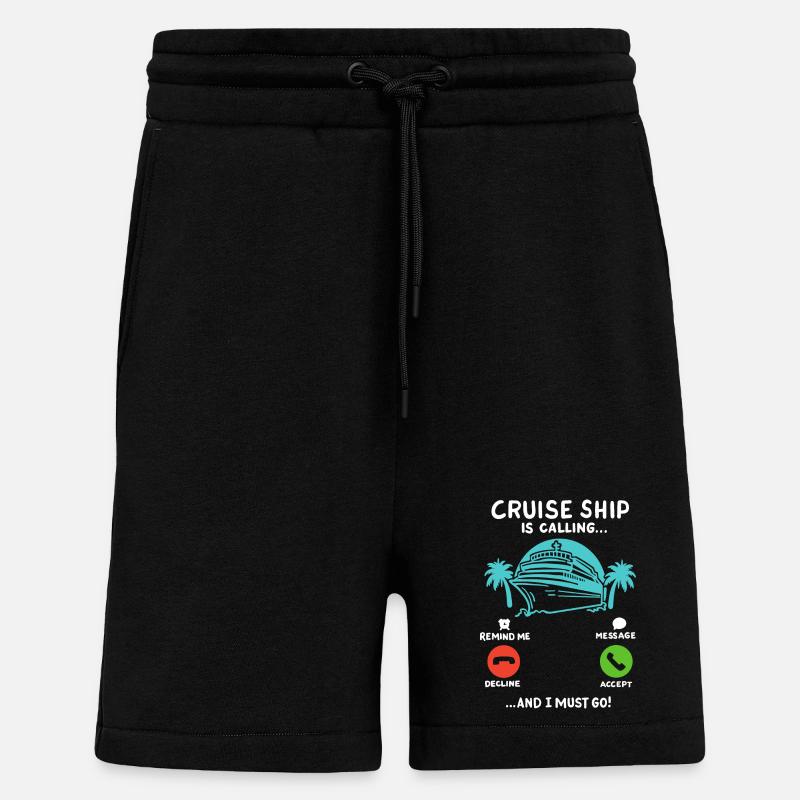 Kreuzfahrt Sommerurlaub - Shorts - made by SPREAD - SOLID BLACK